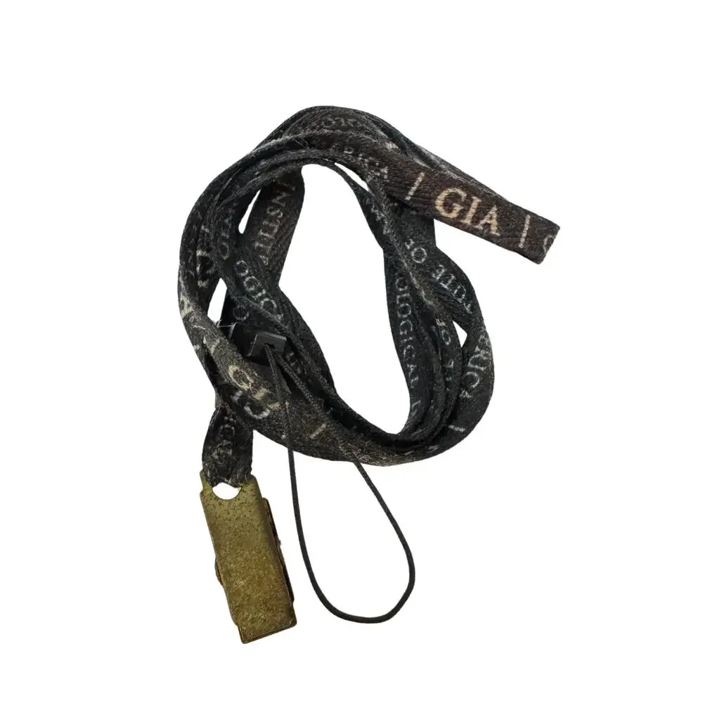 Vintage lanyard id tag GIA gemological institute of america
